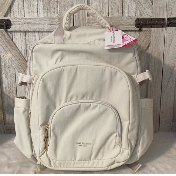 ISAAC MIZRAHI New York Tik Tok Viral Backpack| NWT| Cream Color - Picture 1 of 16